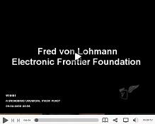 Click here to hear Fred von Lohmann of the Electronic Frontier Foundation