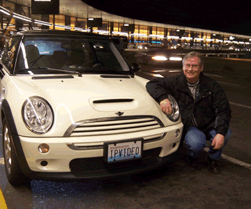 Steve Hawley and his cool license plate