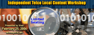 Local Content Workshop banner circa 2004.
