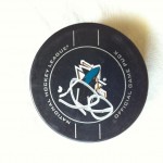 Devin Setoguchi autographed puck