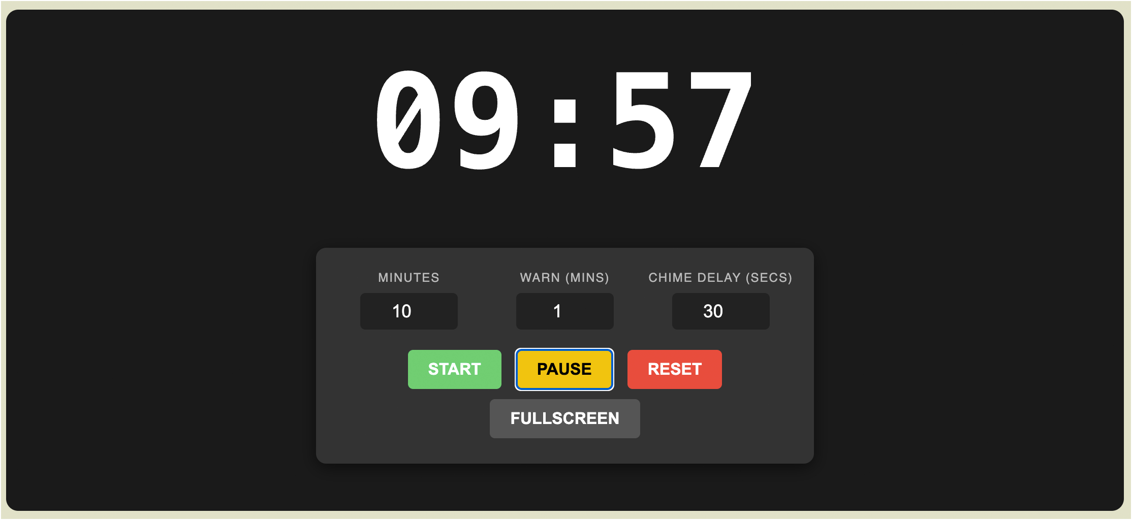 AI-Generated Speaker Timer