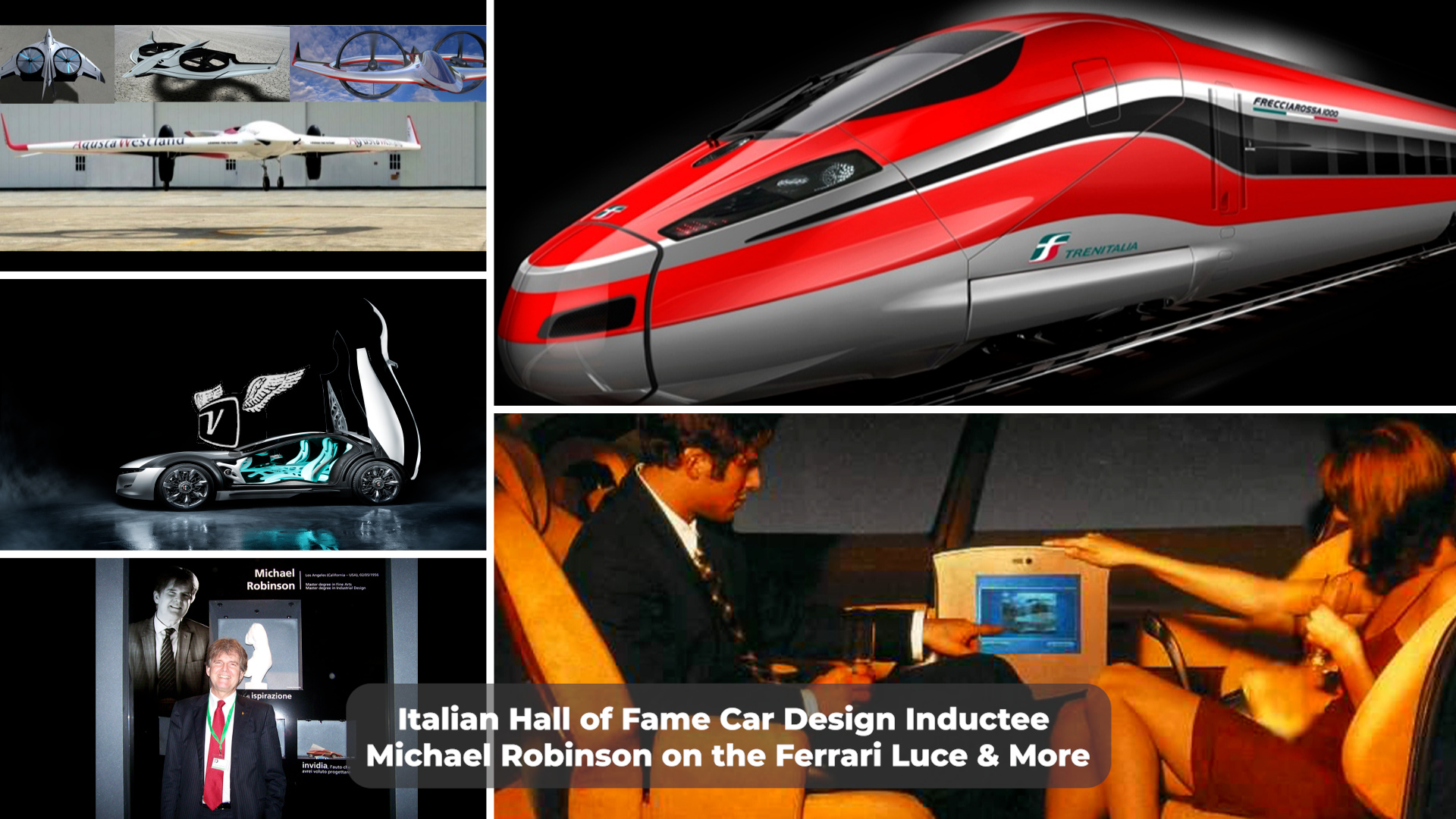 Italian Hall of Fame Car Designer Michael Robinson on the Ferrari Luce, Futurism & AI
